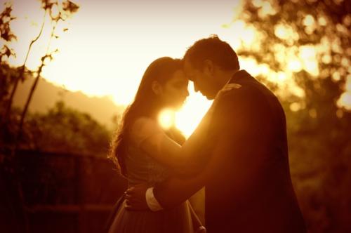 Romance in the golden light